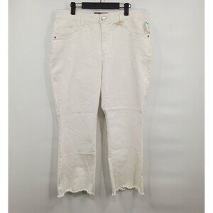 Democracy Ab Technology High Waist Raw Hem Jeans Women Plus Size 14W NWT DIRTY